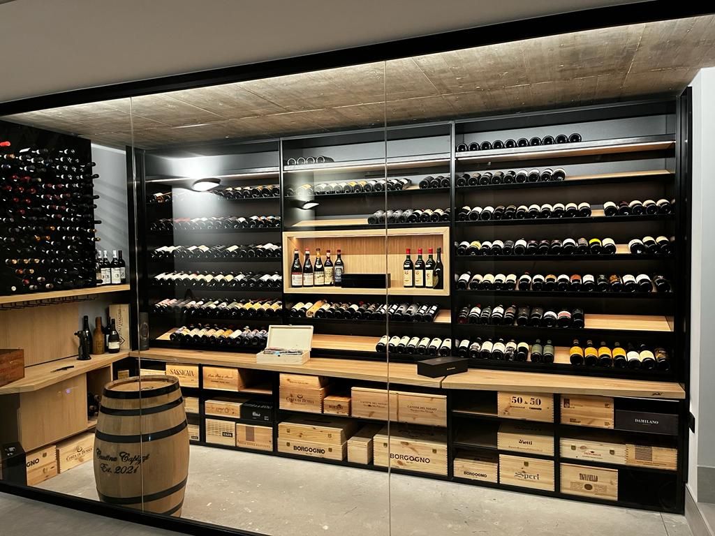 Premium wine cellar materials for quality and durability In special wine room in Sagrate